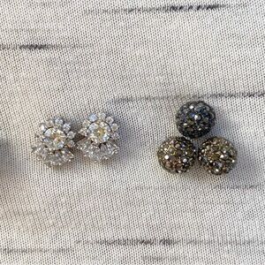 Anthropologie Shine & Sparkle Stud Earrings Bundle